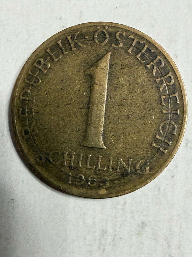 1963 Austrian 1 Schilling coin