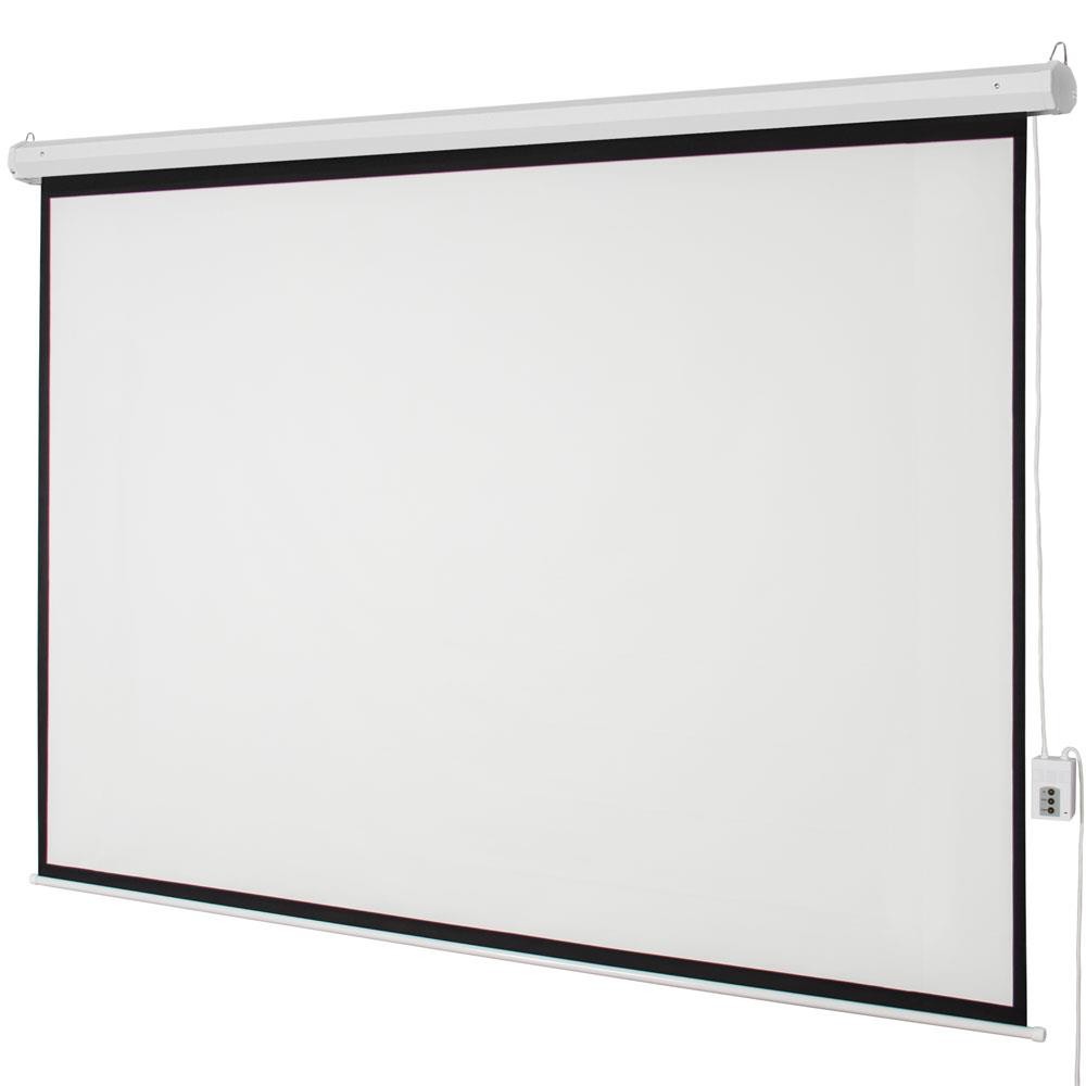 100" 4:3 Motorized Projector Screen Dual Wall Ceiling Installation Design Home