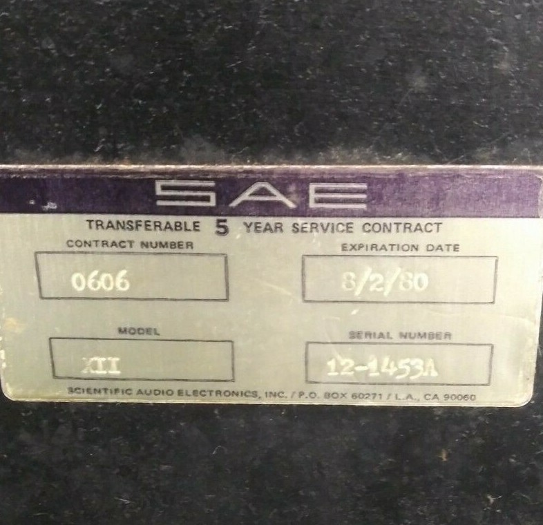 SAE Mark II Solid State Electrostatic Transducer Speakers