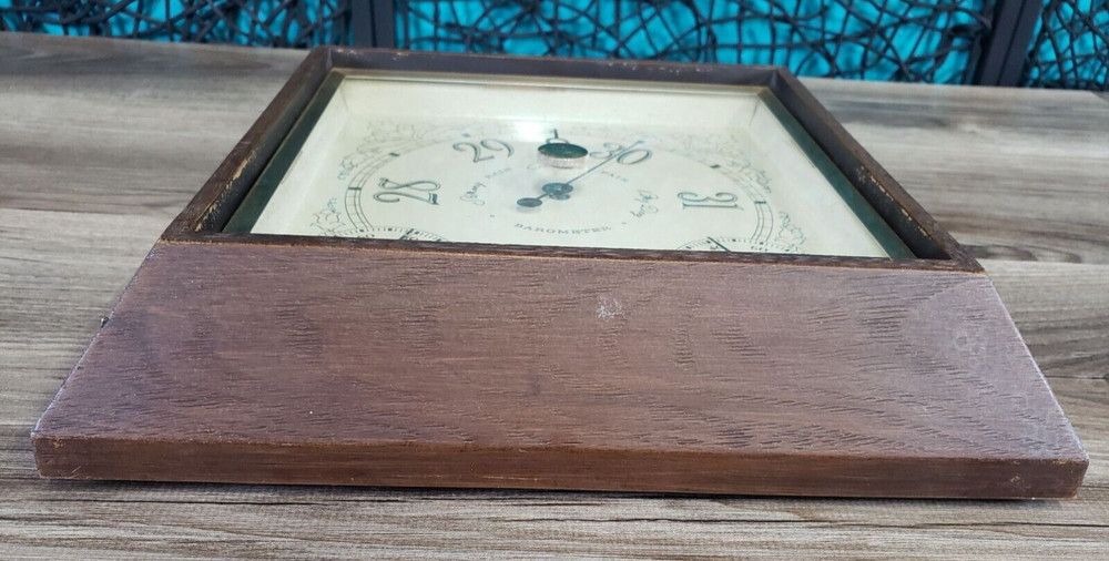 VTG Airguide Barometer Thermometer Hydrometer SQUARE Frame WALL MOUNT