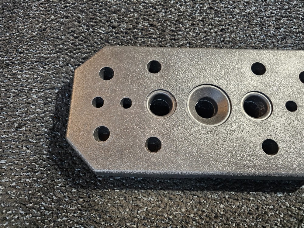 Vinyl Rectangle Weight Plate 10 LBS 14.5" L x 7" Stackable, Black