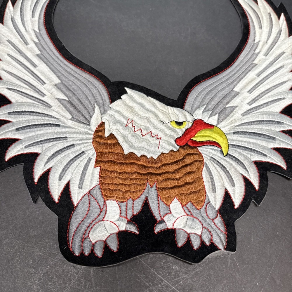Large Bald Eagle Patch Embroidered Approx 12”x14”