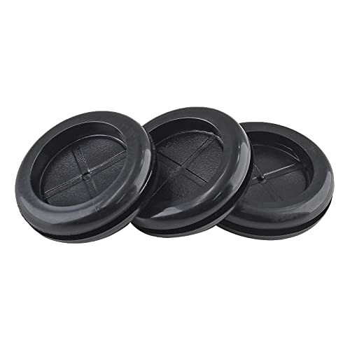 6 Pack 2" Inside Diameter Rubber Grommet, Firewall Plug 2-3/8" Drill Hole Black