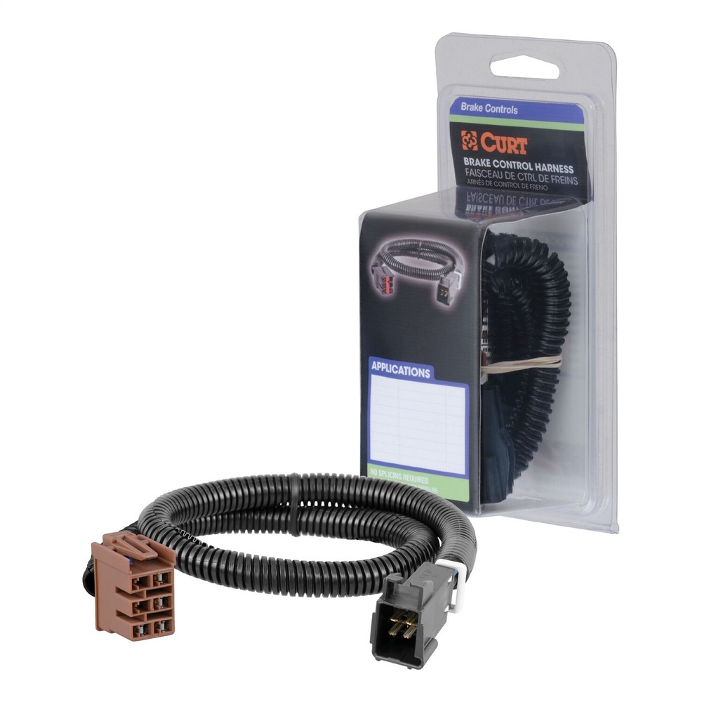 CURT 51343 Brake Controller Harness for Select Cadillac, Chevrolet, GMC (Pkgd)