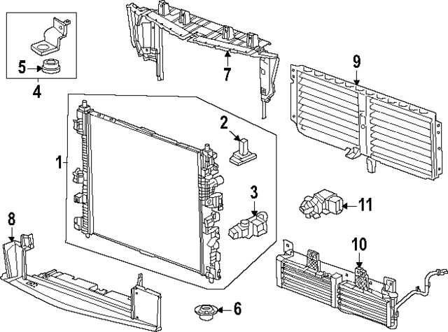Genuine GM Upper Baffle 26521128
