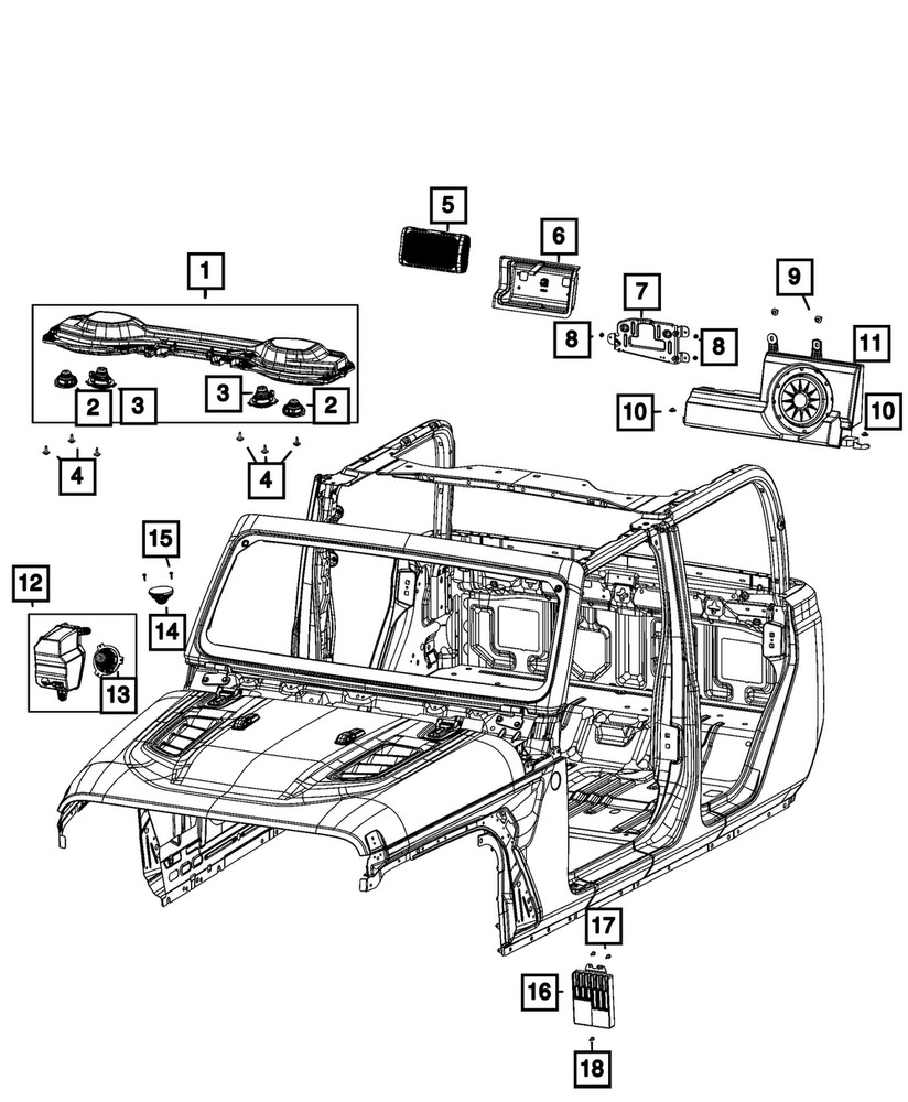 Genuine Mopar Amplifier 68647034AB