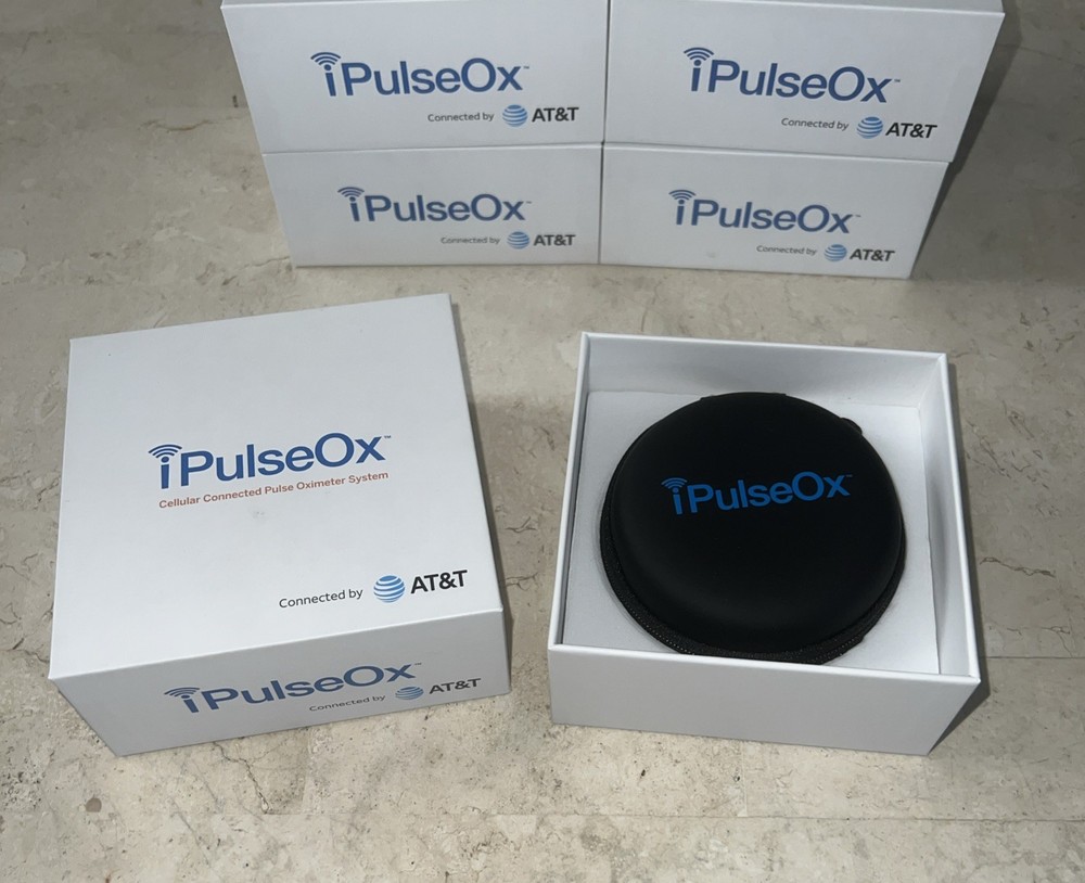 iPulseOx Fingertip Cellular Connected Check Pulse Oxygen Oximeter Smart Meter
