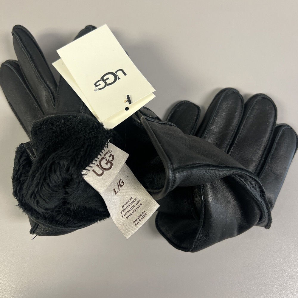 Men’s Ugg leather gloves size L