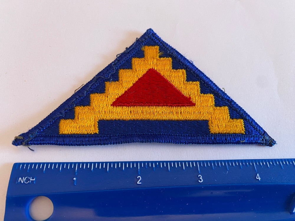US Army 7th Army Triangle Red Blue Yellow Patch INV5509