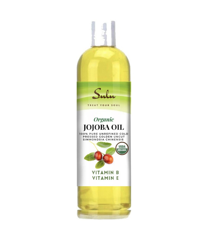 ORGANIC UNREFINED 100% PURE GOLDEN JOJOBA OIL COLD PRESSED