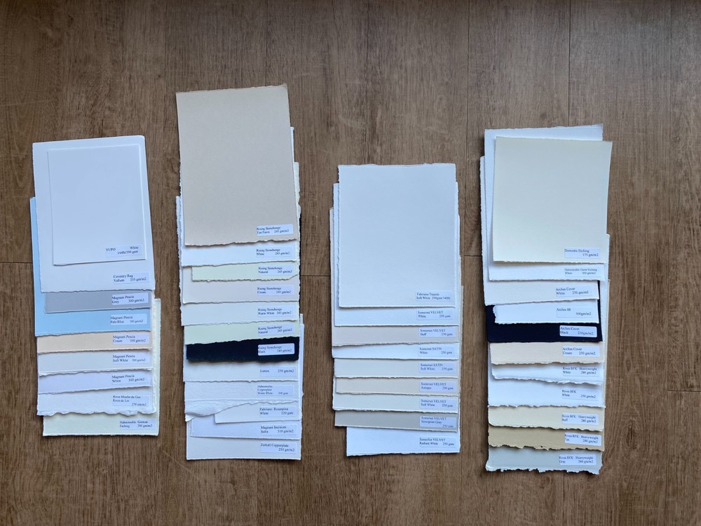 Fine Art Printmaking Paper Sample Pack – 41 Sheet Assortment