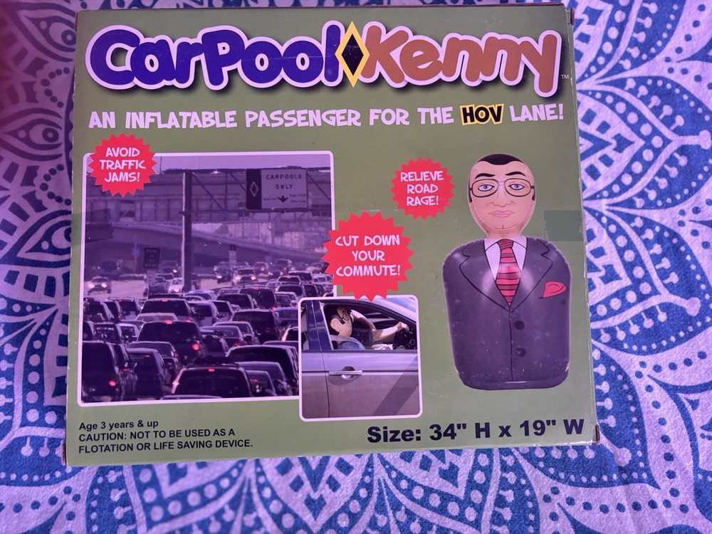 Carpool Kenny  Inflatable Passenger For Hov Lane