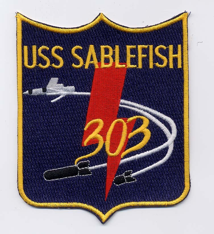 USS Sablefish SS 303 BC Patch Cat No C6090