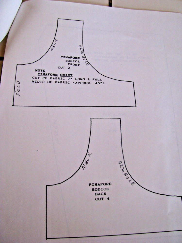 VINTAGE DOLL DRESS PATTERN • By Sylvia 1991