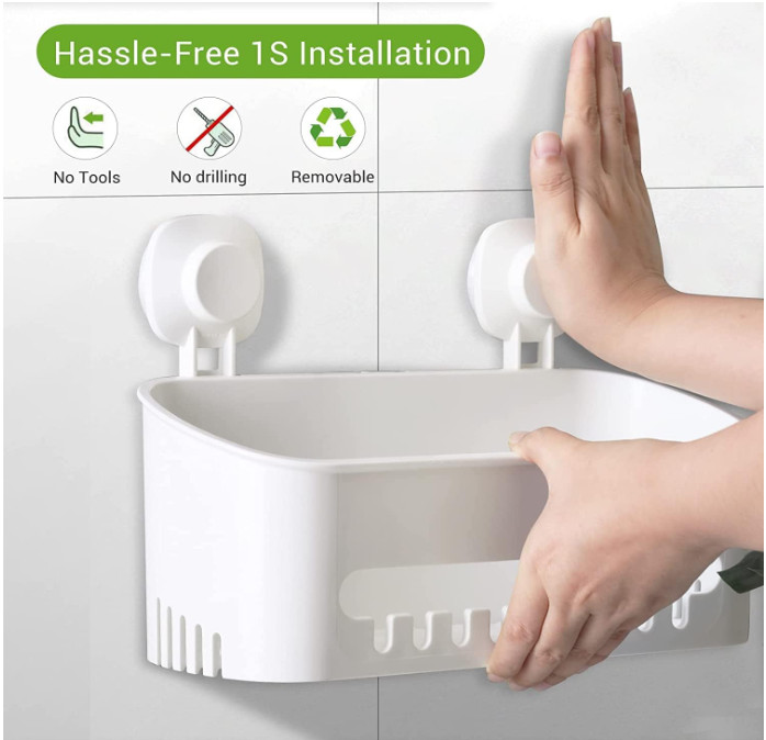 Suction Cup Shower Caddy ,Powerful Organizer Max Hold 22lbs