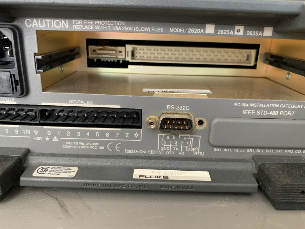 FLUKE 2625A HYDRA DATA LOGGER & INPUT MODULE 2645A