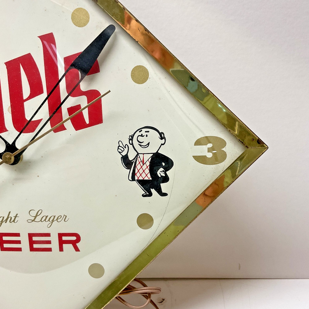 Vintage PIELS Light Lager Beer Clock