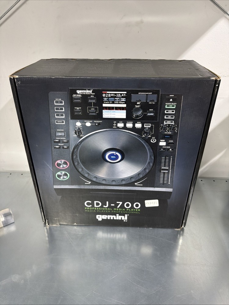 GEMINI CDJ-700 MEDIA PLAYER - TESTED - OPEN BOX - READ!