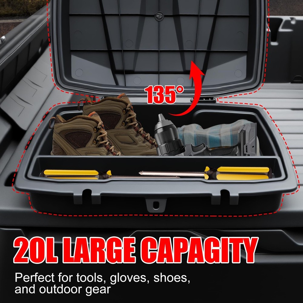 20L UTV Cargo Storage Box for Can-Am Defender/Commander, Waterproof Removable...