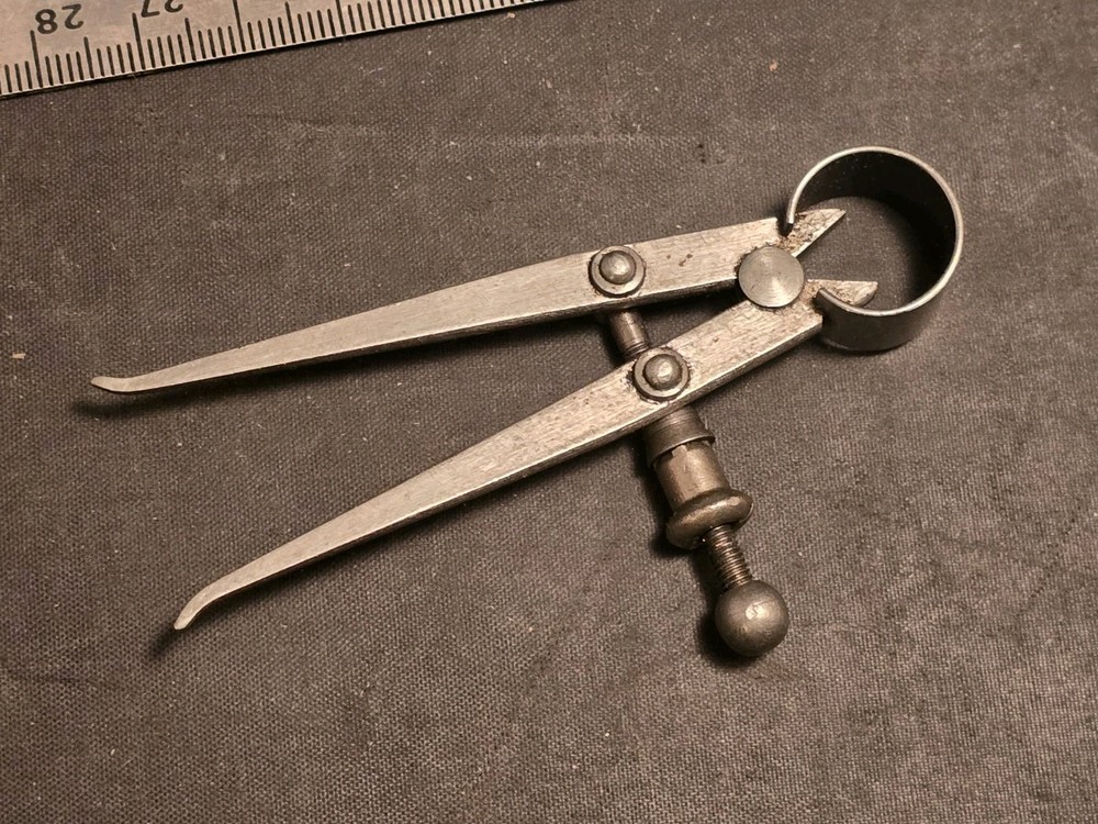 Lufkin Inside Caliper Spring Hinge 2 1/2" Square Leg USA