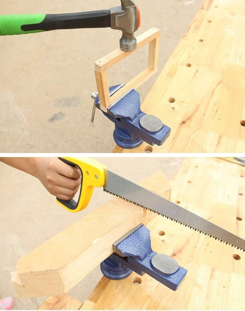 Lightweight 2.5" Bench Vise with Rubber Gaskets