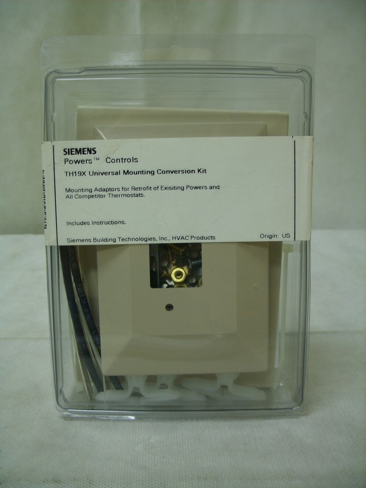 SIEMENS POWERS 192-300 NOS TH19X UNIVERSAL THERMOSTAT MOUNTING CONVERSION KIT