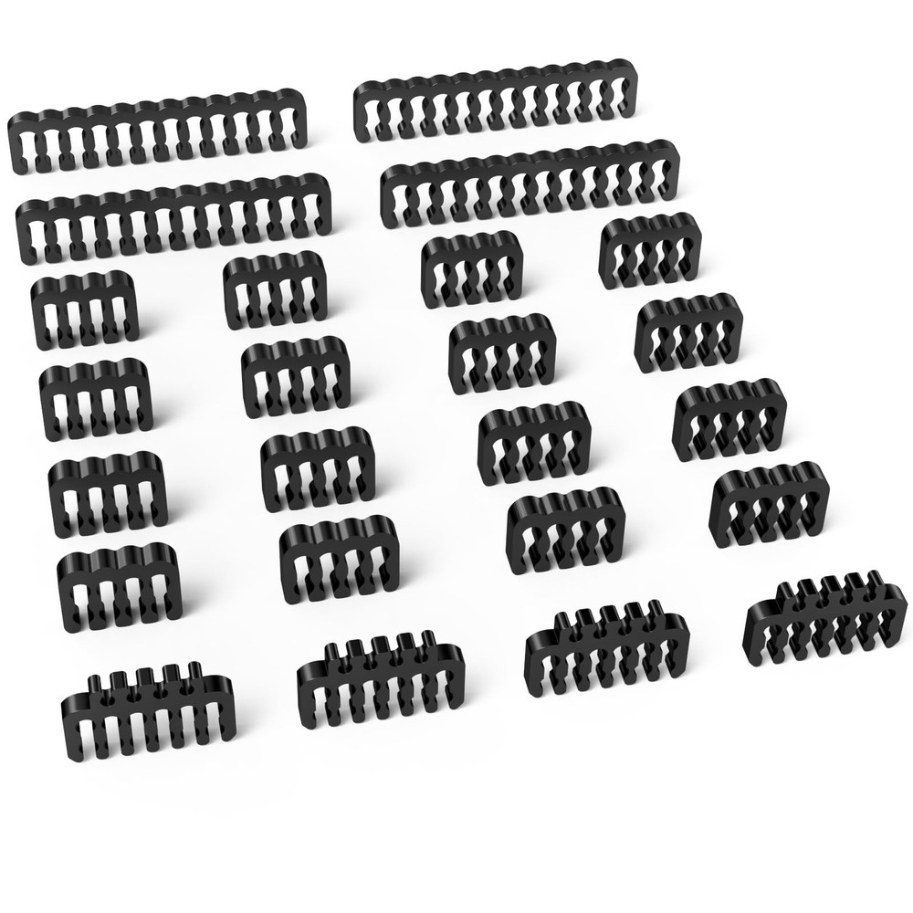 Pc Cable Combpsu Cables Combs Kit For Extension Cable Management 24 Pcs Set 12vh