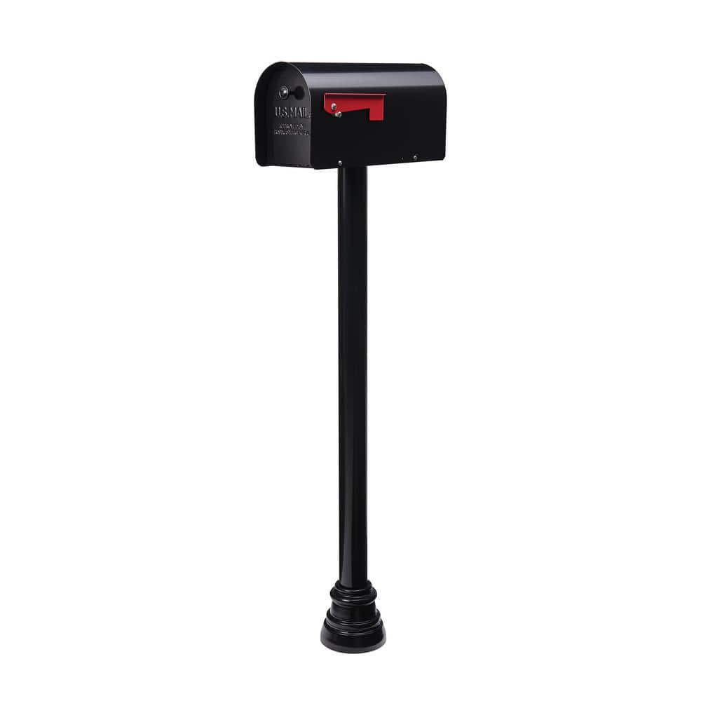 Architectural Mailboxes Mailbox Post Rust-Resistant Aluminum Top-Mount Black