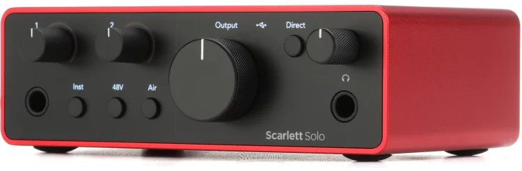 Focusrite Scarlett Solo 4th Gen USB Audio Interface