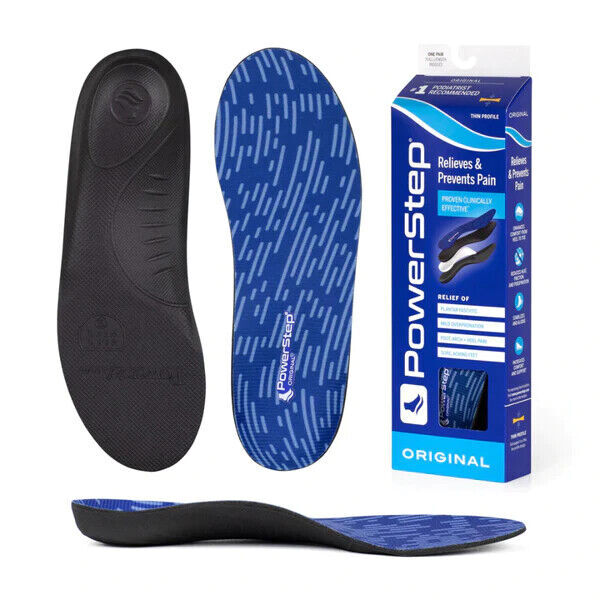 Powerstep Original Full Length Insoles Inserts Arch Support Orthotic Sizes 4-15