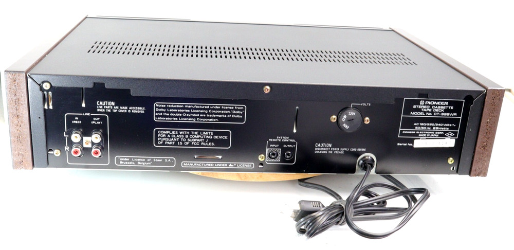 PIONEER CT-S99WR DOUBLE CASSETTE DECK