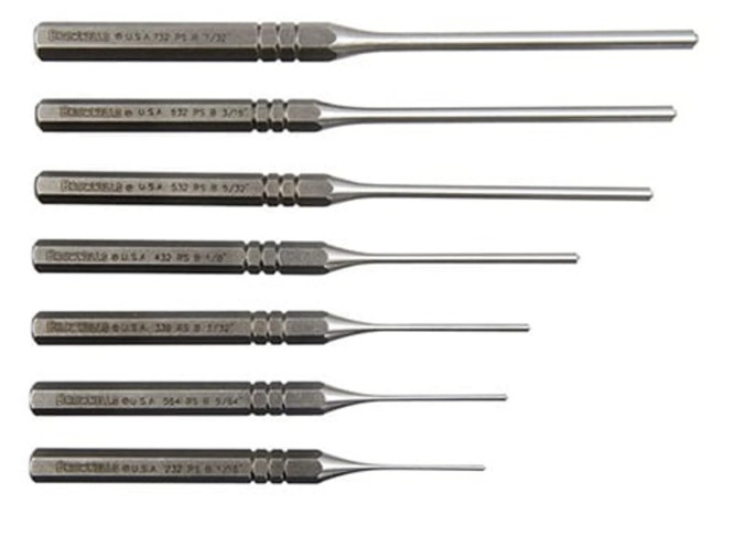 Brownells Premium Roll Pin 7-Piece Punch Kit