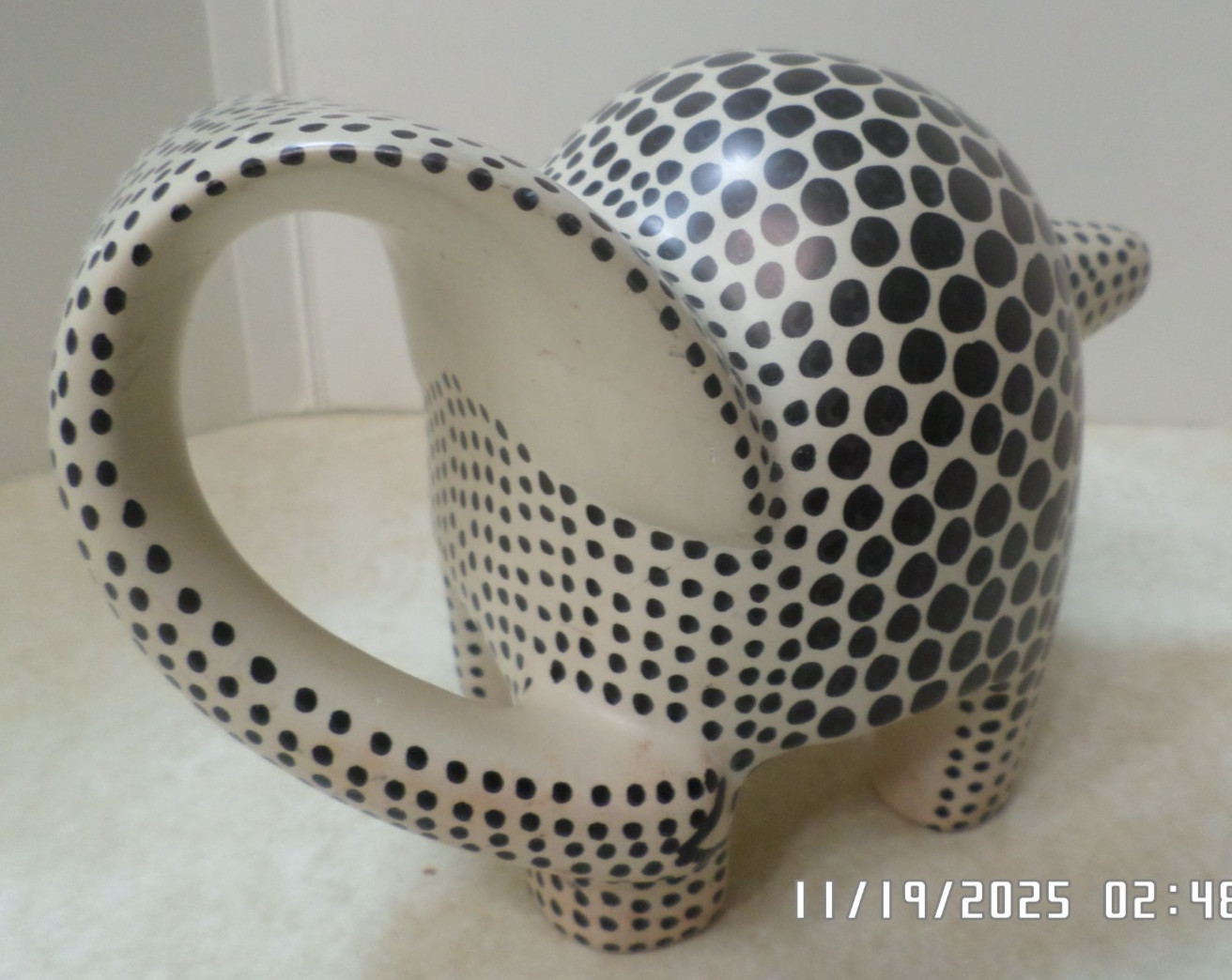 MCM Soap Stone Elephant Heavy 4 1/2" x 7"