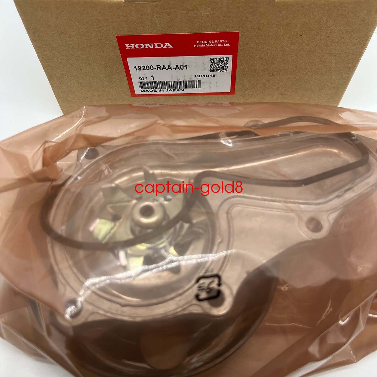 Genuine OEM Honda 19200-RAA-A01 Water Pump for K24 K24A Accord TSX CRV Element