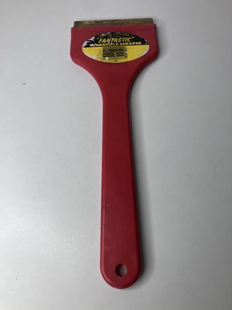 Fantastic Windshield Ice Scraper Red Color Used Condition