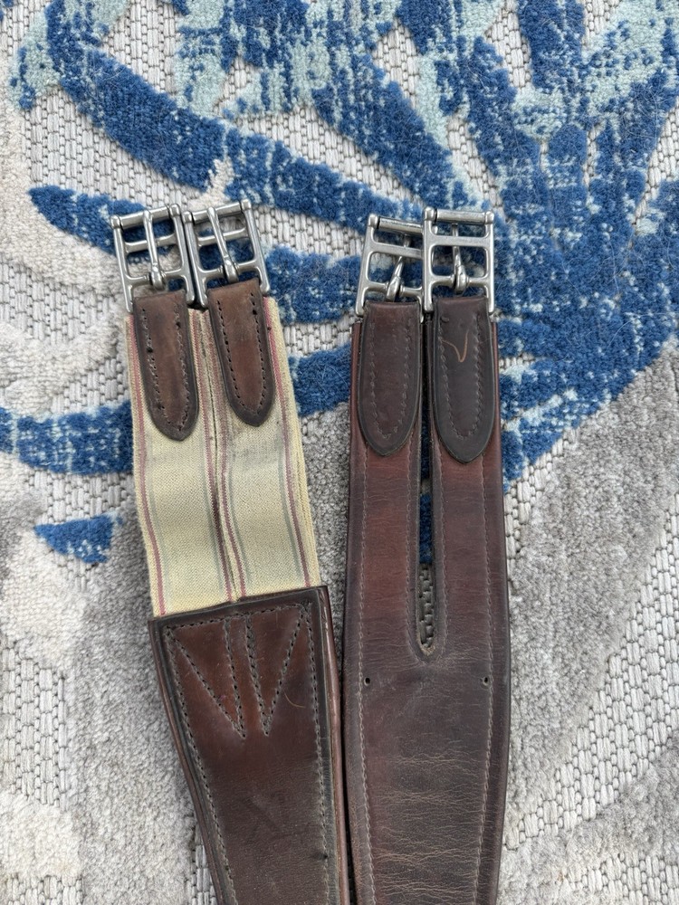 48” Crosby Brown Leather Girth