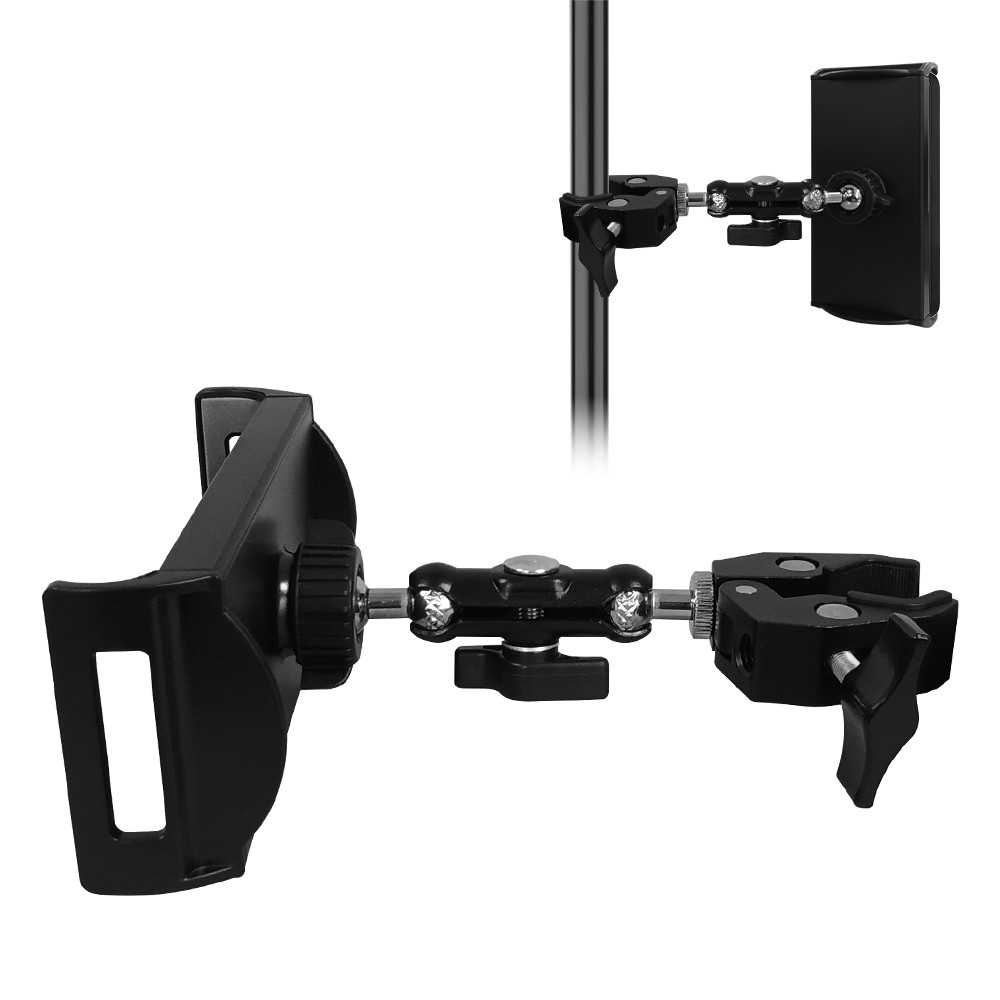 Microphone Stand Tablet Holder Bike Treadmill Mount for 4.7-12.9" iPad iPhone