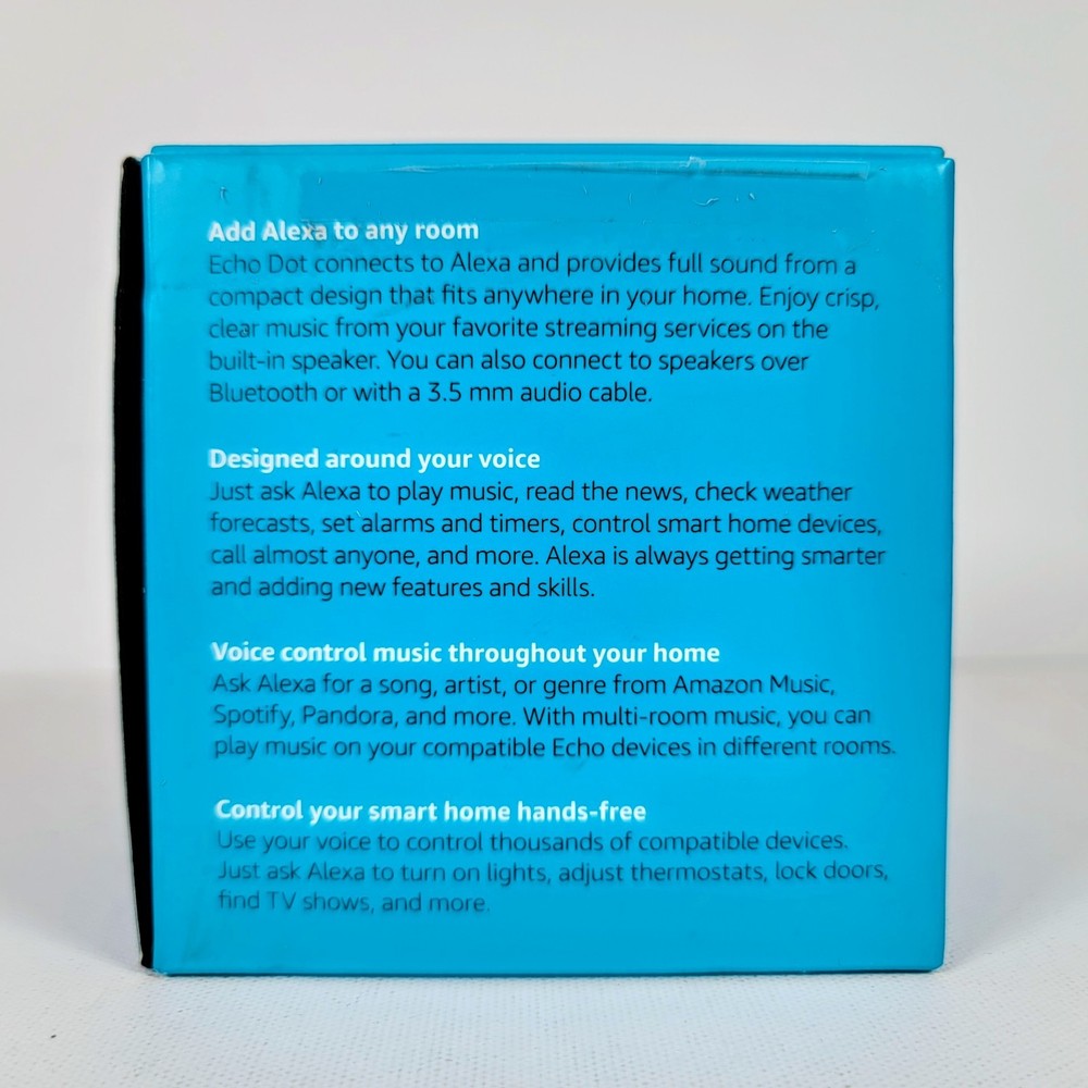 Amazon Echo Dot 3rd Gen Smart Speaker Alexa Black (OPEN BOX New) Complete