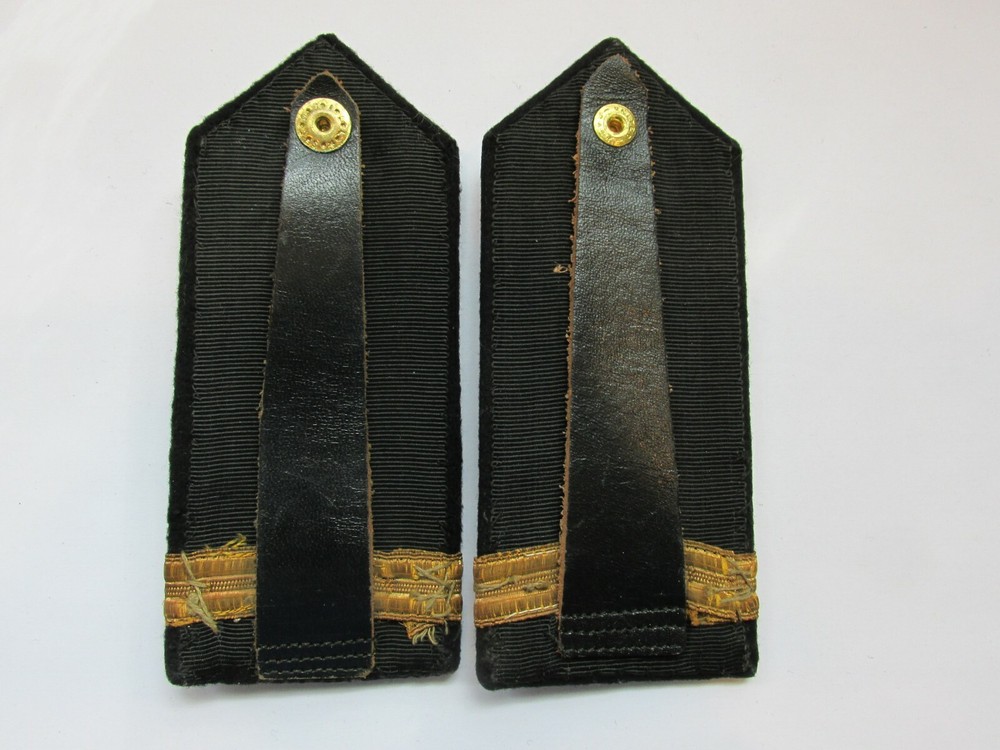 US NAVY ENSIGN Shoulder boards pair matched no maker wool