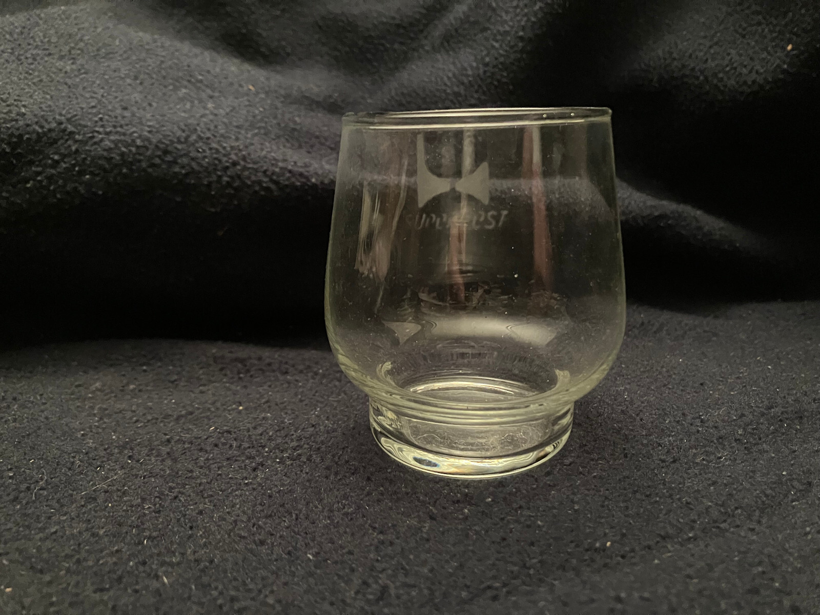 Superfest glass GDR whisky/brandy/liquer glasses - set of 4