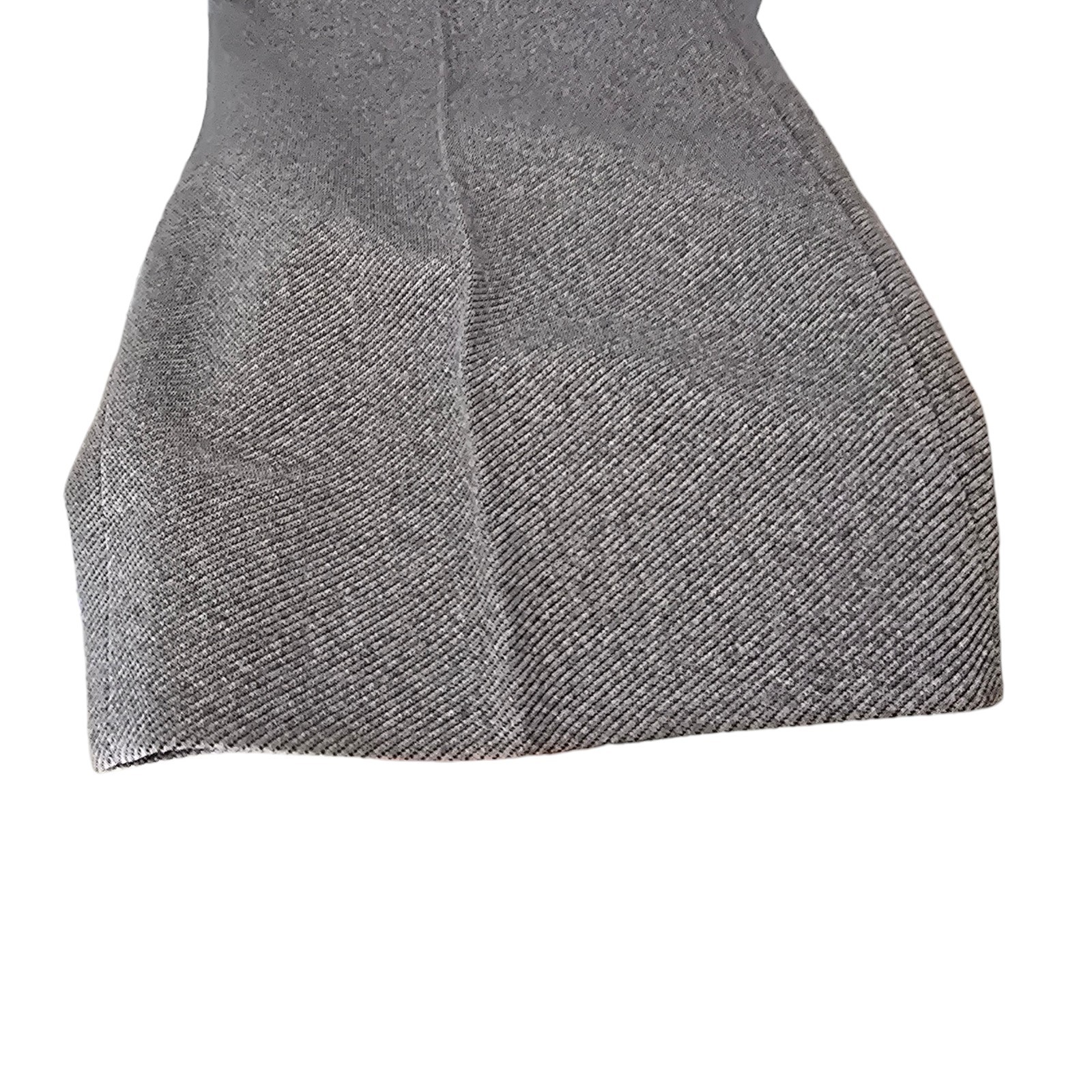 Vintage 1970s Polyester Hopsack Suit 44L 36x33 Flared Leg Wide Lapel