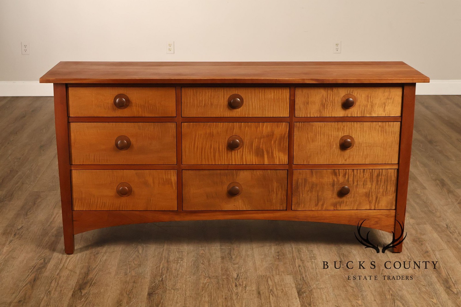 Stickley Harvey Ellis Collection Inlaid Nine Drawer Dresser