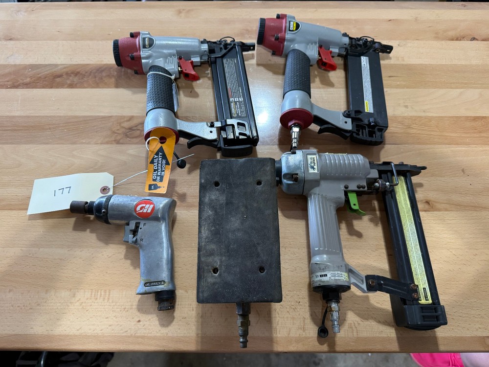 Jitterbug Sander / Stapler / Pneumatic Tool Lot (#177)