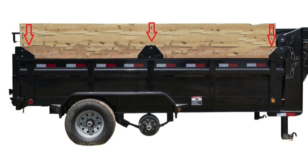 Build-Your-Own Extensions Bracket Kit for Dump Trailers