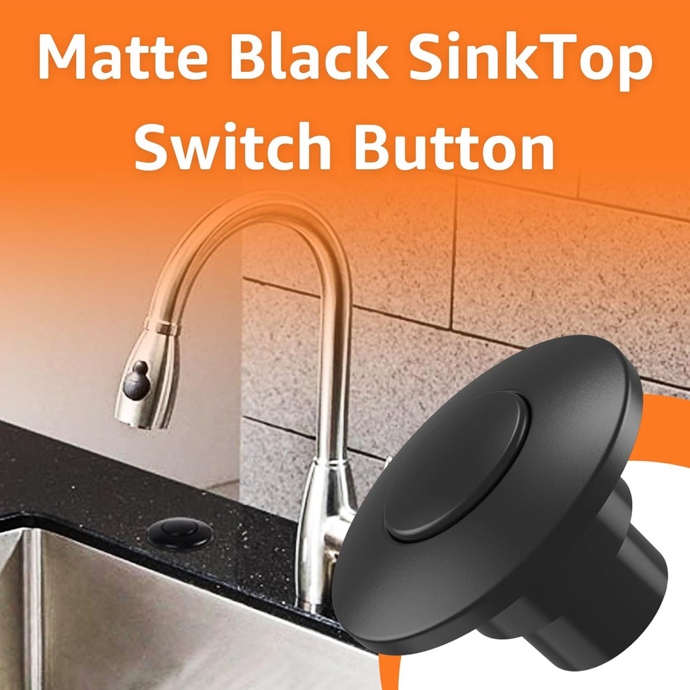 For Insinkerator STC-MTBLK Push Sinktop Switch Button, Replacement for Insinkera
