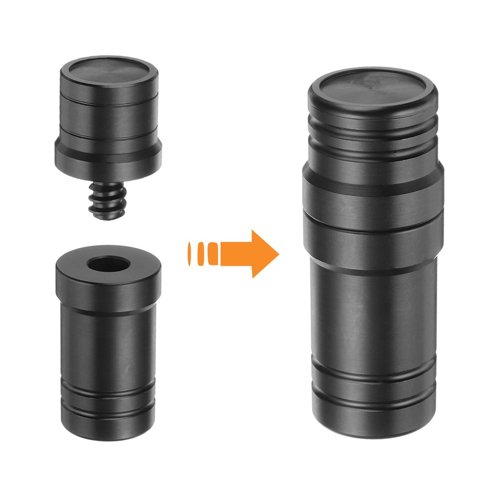 3 Pcs Pool Cue Joint Protector 5/16x4, Billiard Cue Joint Thread Cap, Black
