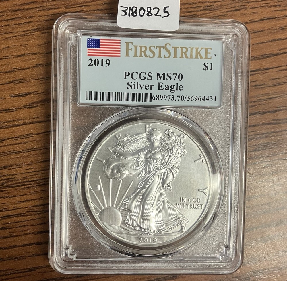 2019 $1 Silver American Eagle PCGS MS70 - 3180825