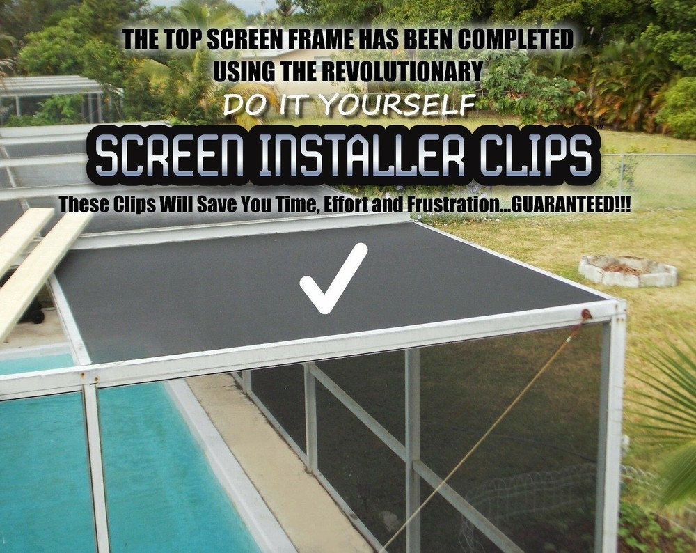 WINDOW SPLINE HANGING HOLDING TOOL INSTALL CLIPS (20 clip pack)