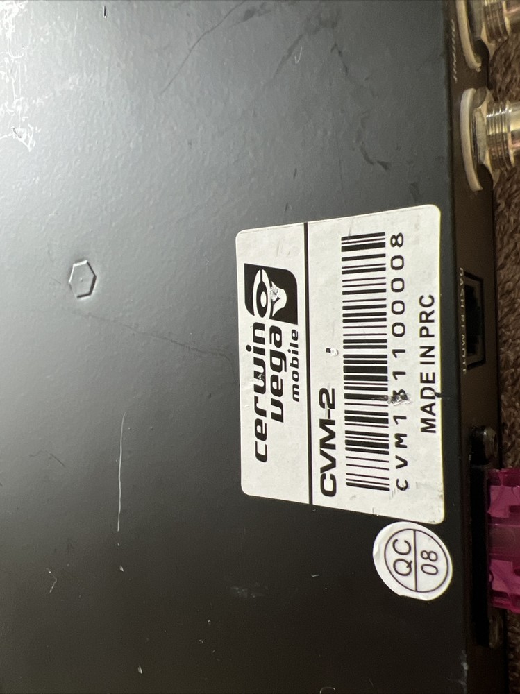 CERWIN-VEGA MOBILE CVM2 Bass Maximizer Processor electronic consumer