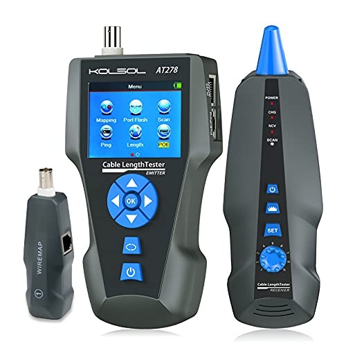 Network Cable Tester, AT278 TDR Multi-Functional LCD Wire Tracker for NF-8601S